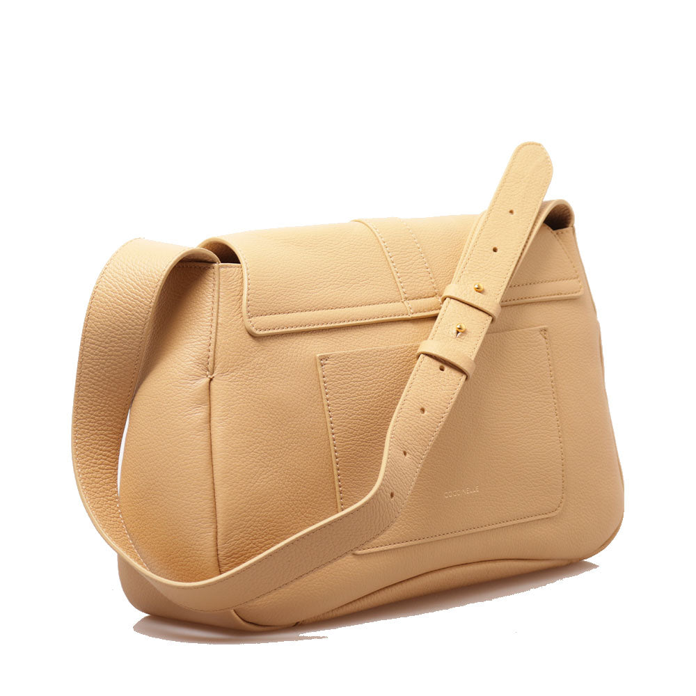 Borsa Donna a Spalla COCCINELLE linea Himma Medium in Pelle Fresh Beige