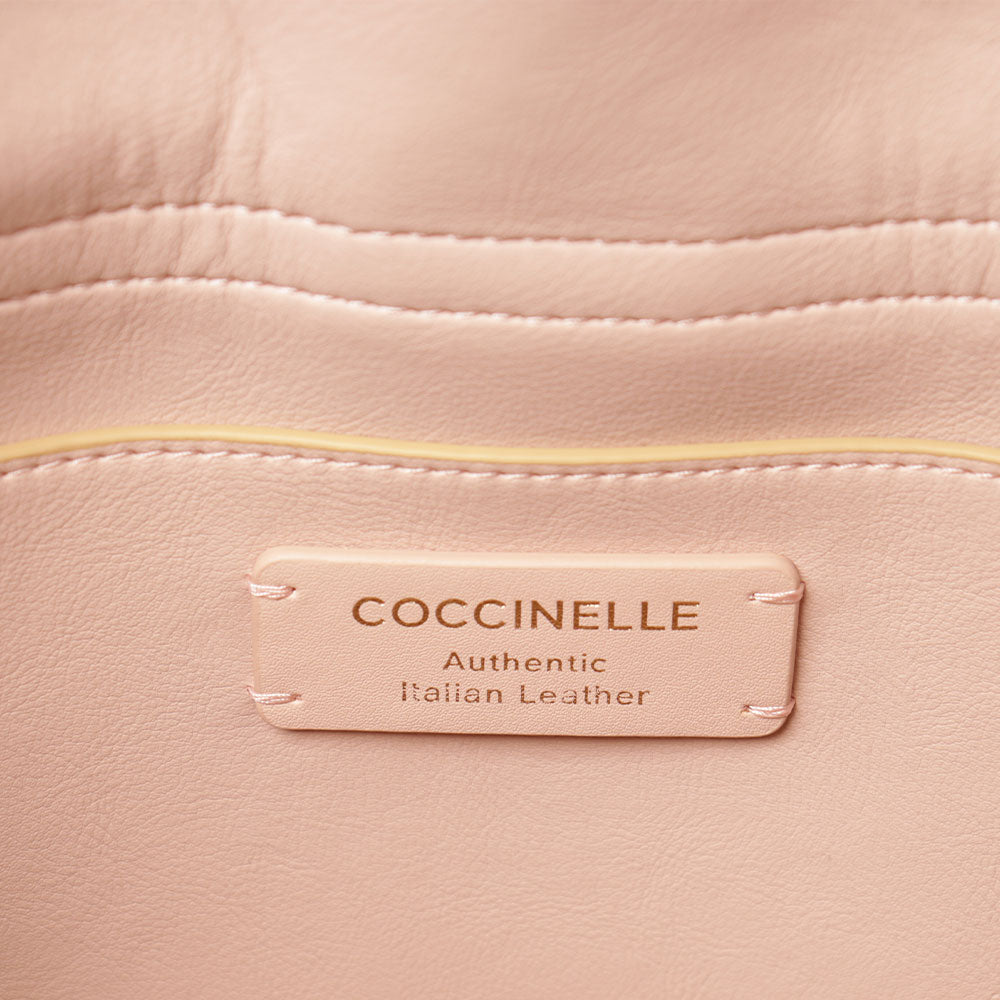 Borsa Donna a Spalla COCCINELLE linea Himma Medium in Pelle Fresh Beige