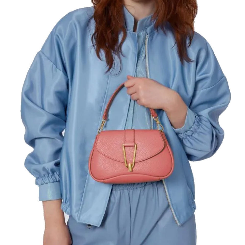 Borsa Donna a Mano con Tracolla COCCINELLE in Pelle linea Himma colore Pot Misura Piccola