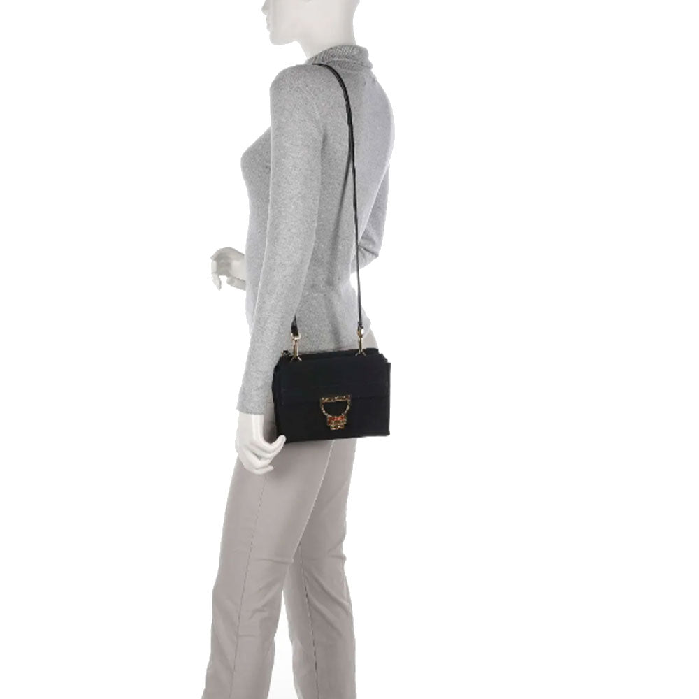 COCCINELLE ARLETTIS LINIE
Damenhandtasche mit Schultergurt aus Wildleder in Schwarz