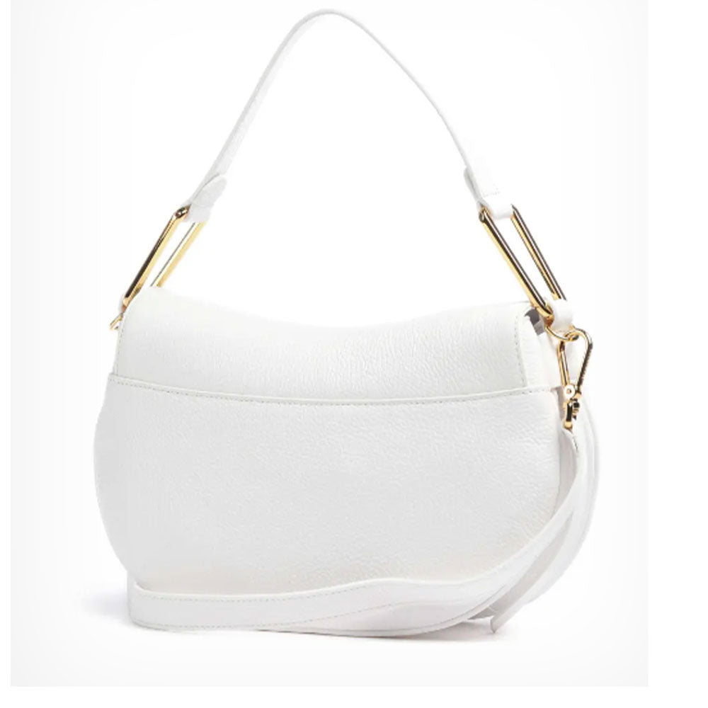 Borsa Donna a Mano con Tracolla COCCINELLE linea Magie Soft Medium in Pelle colore Brillant White