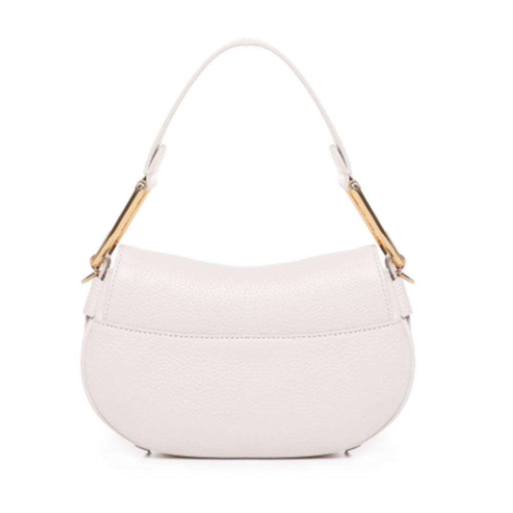 Borsa Donna a Mano con Tracolla COCCINELLE linea Magie Soft Medium in Pelle colore Lambskin White