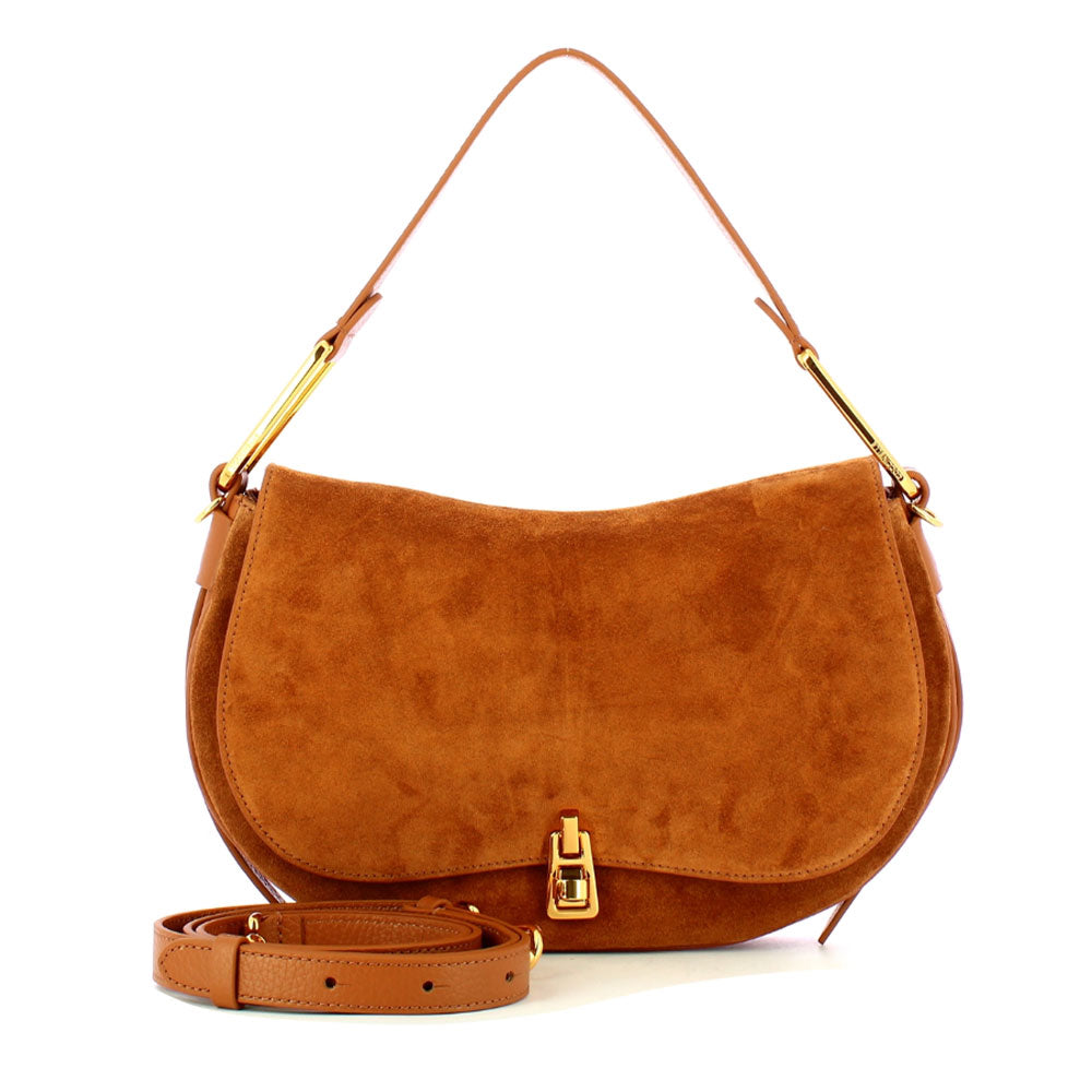 Borsa Donna a Mano COCCINELLE linea Magie Suede Bimaterial Medium in Pelle Cuir