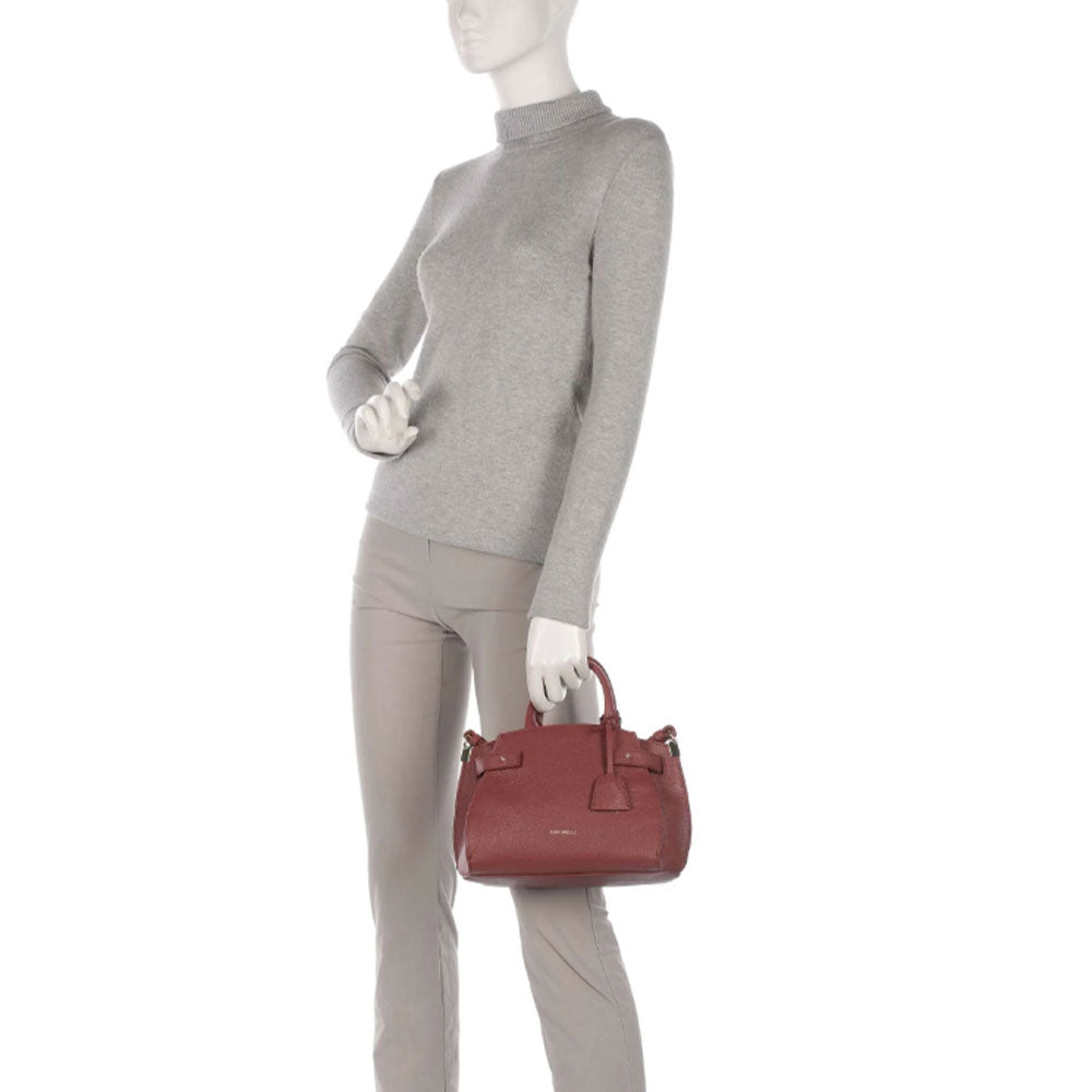 Borsa Donna a Mano COCCINELLE Linea Klichè in Pelle Brandy Misura Small