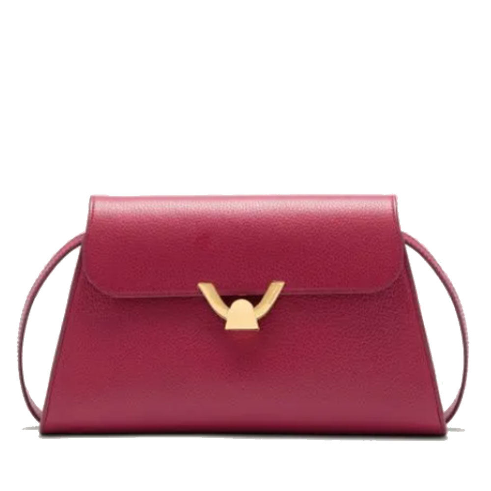 Borsa Donna a Spalla COCCINELLE in Pelle Sangria linea Dew Medium
