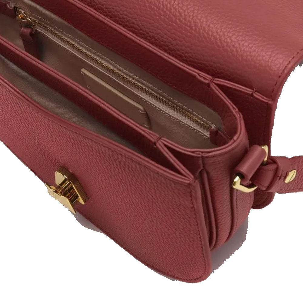 Borsa Donna a Tracolla COCCINELLE in Pelle Brandy linea Dew Small