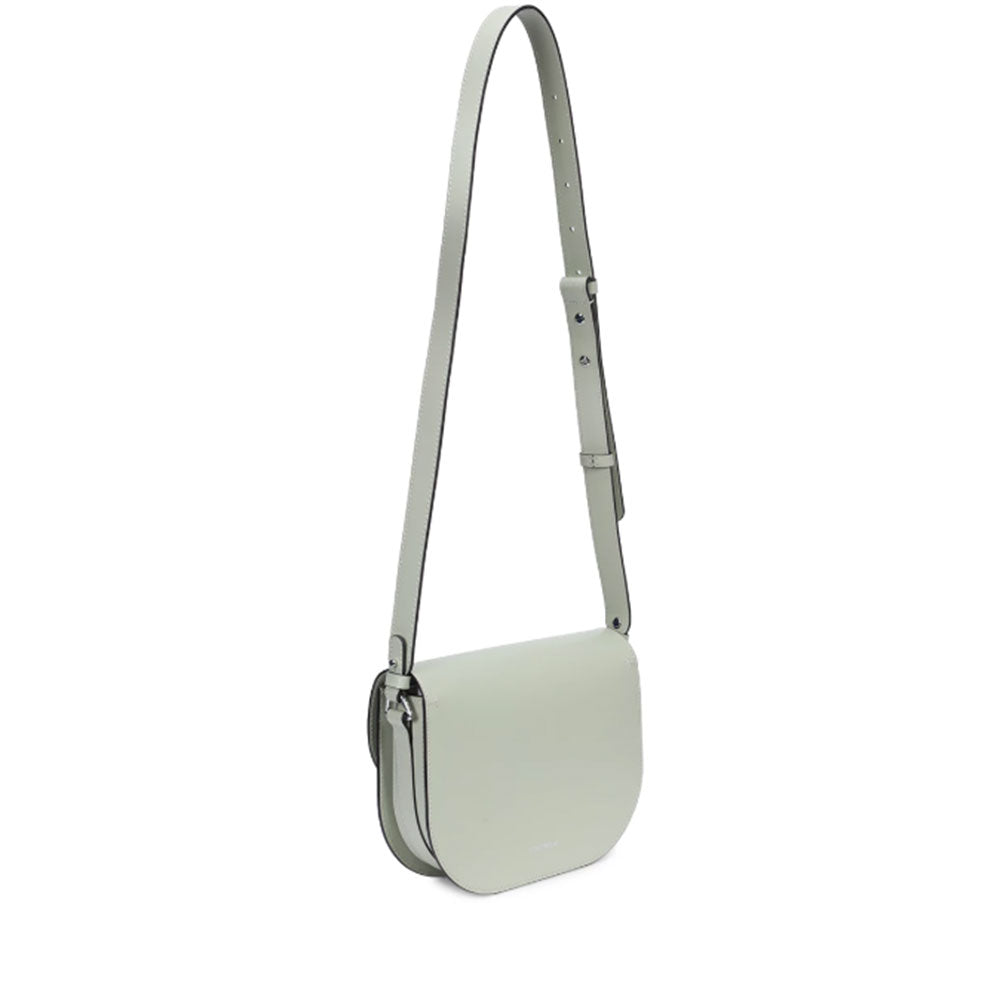 Borsa Donna a Tracolla COCCINELLE in Pelle Liscia Celadon Green linea Dew Cowhide Small