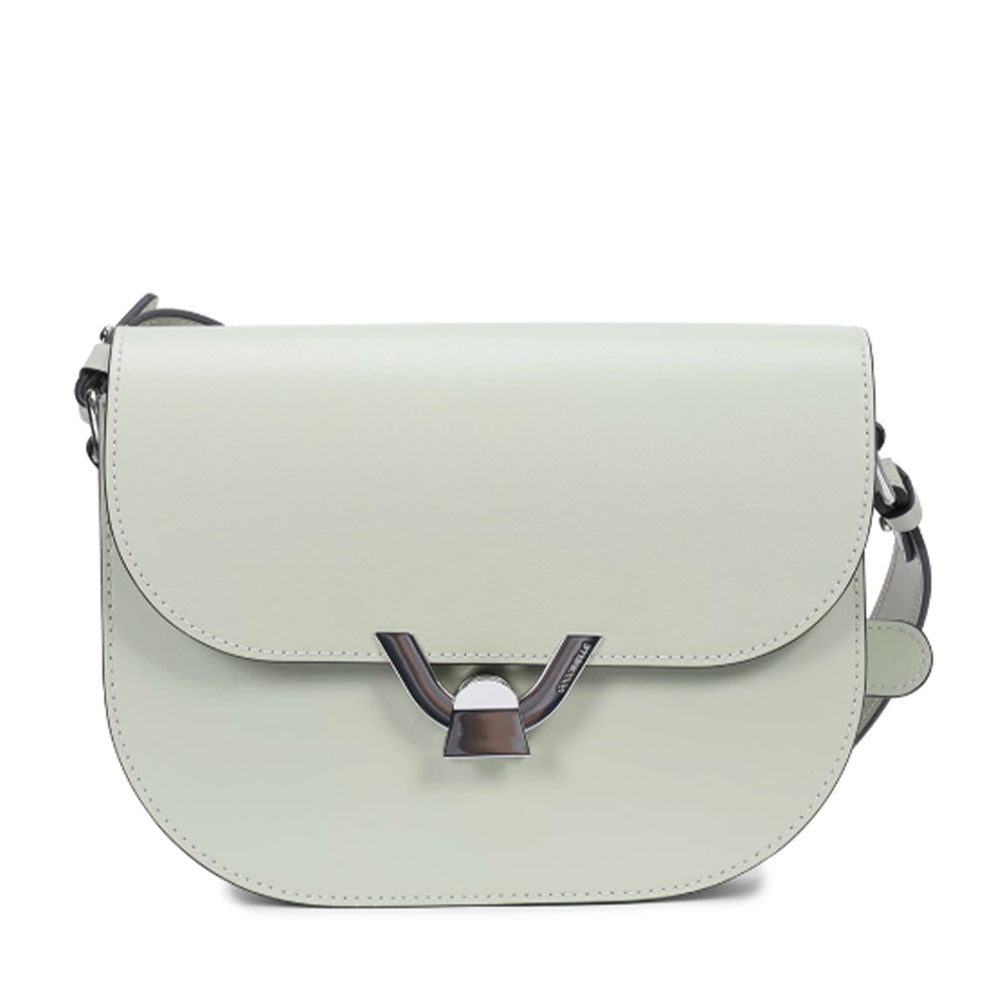 Borsa Donna a Tracolla COCCINELLE in Pelle Liscia Celadon Green linea Dew Cowhide Small
