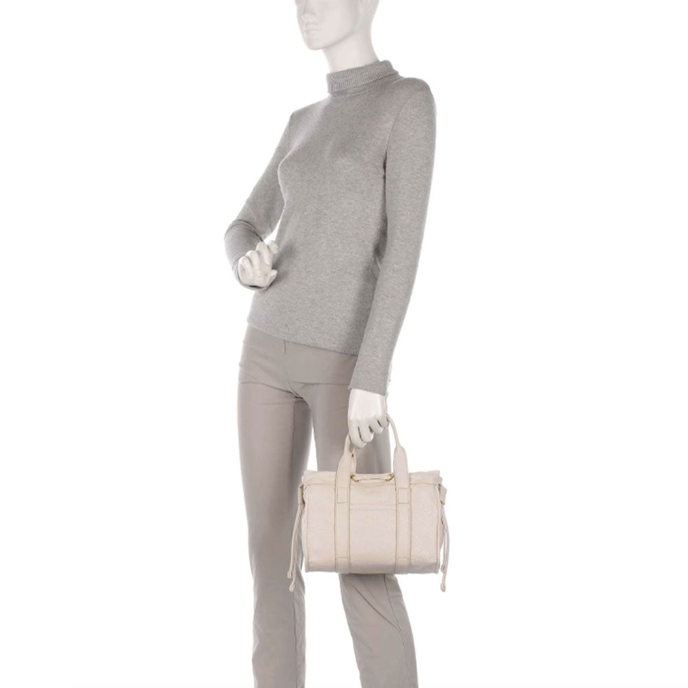 Borsa Donna a Mano COCCINELLE in Pelle Linea 2Day Signature colore Lambskin White