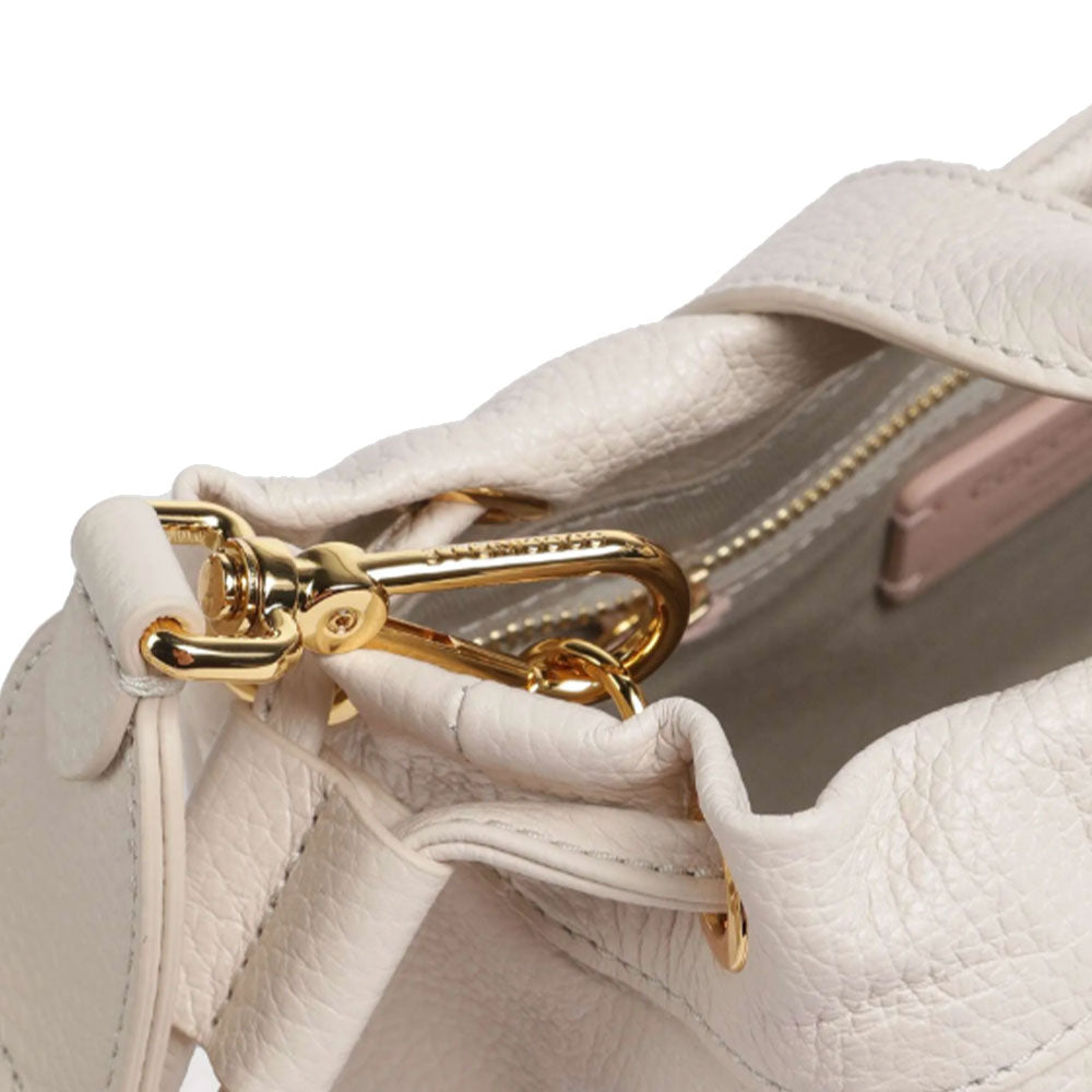 Borsa Donna a Mano COCCINELLE in Pelle Linea 2Day Signature colore Lambskin White