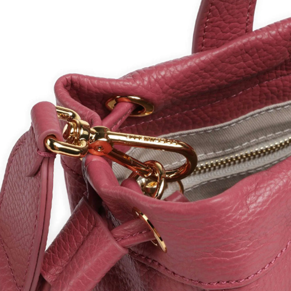 Borsa Donna a Mano COCCINELLE in Pelle Linea 2Day Signature colore Rosewood