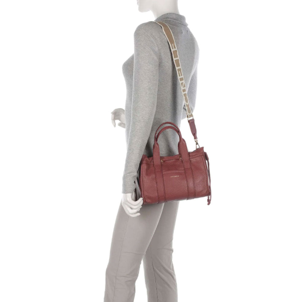 Borsa Donna a Mano COCCINELLE in Pelle Linea 2Day Signature colore Brandy