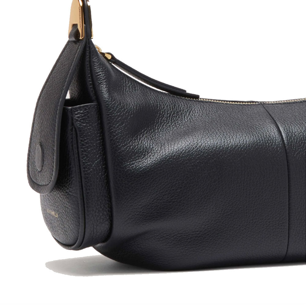 Borsa Donna a Spalla COCCINELLE in Pelle Colore Nero linea Campus Large