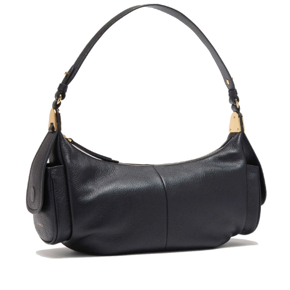 Borsa Donna a Spalla COCCINELLE in Pelle Colore Nero linea Campus Large