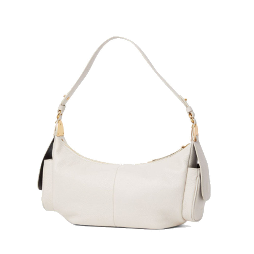 Borsa Donna a Spalla COCCINELLE in Pelle Colore Lambskin White linea Campus Large