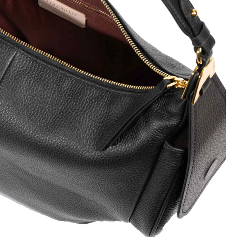 Borsa Donna a Spalla COCCINELLE in Pelle Colore Nero linea Campus