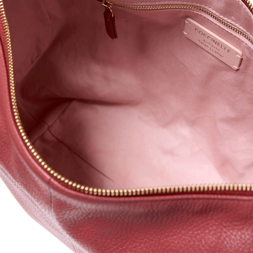 Borsa Donna a Spalla COCCINELLE in Pelle Colore Brandy linea Campus