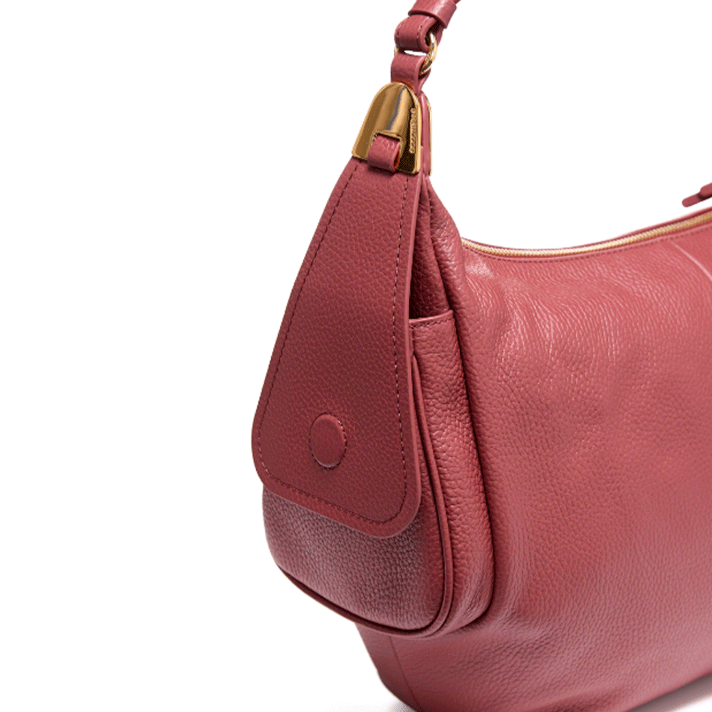 Borsa Donna a Spalla COCCINELLE in Pelle Colore Brandy linea Campus