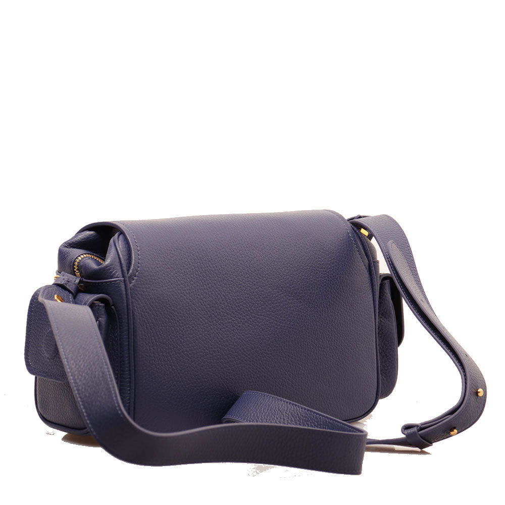 Borsa Donna a Tracolla COCCINELLE in Pelle Colore Royal Blue linea Campus Medium