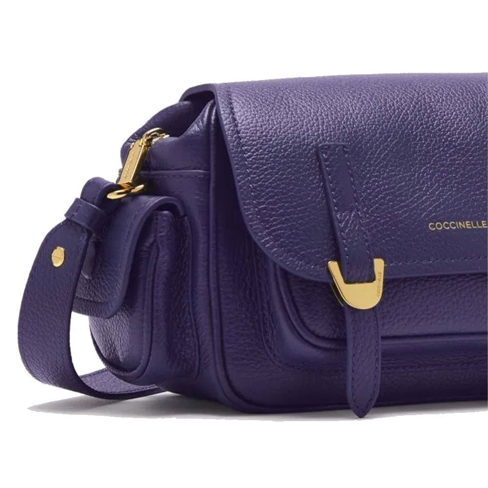 Borsa Donna a Tracolla COCCINELLE in Pelle Colore Royal Blue linea Campus Small