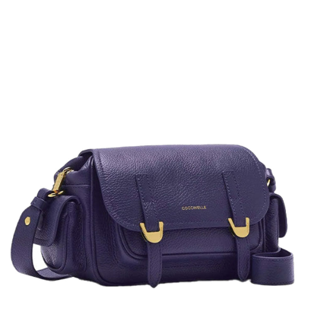 Borsa Donna a Tracolla COCCINELLE in Pelle Colore Royal Blue linea Campus Small