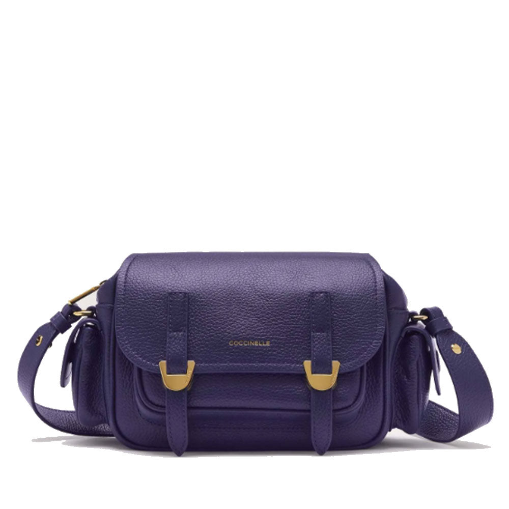 Borsa Donna a Tracolla COCCINELLE in Pelle Colore Royal Blue linea Campus Small