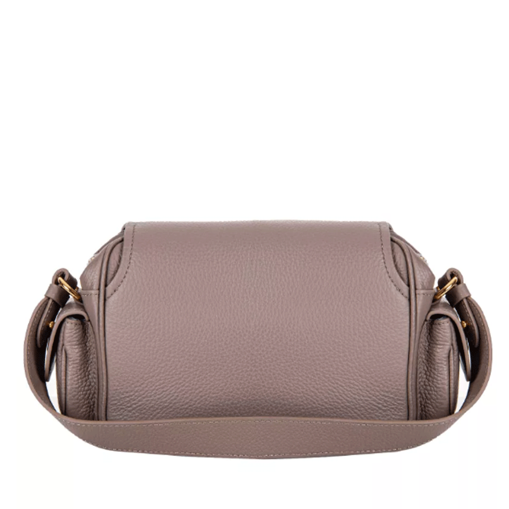 Borsa Donna a Tracolla COCCINELLE in Pelle Colore Warm Taupe linea Campus Small