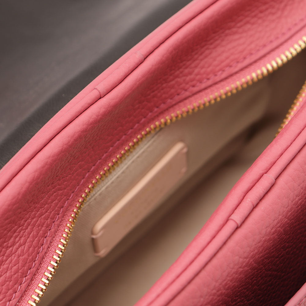 Borsa Donna a Tracolla COCCINELLE in Pelle Colore Rosewood linea Campus Small