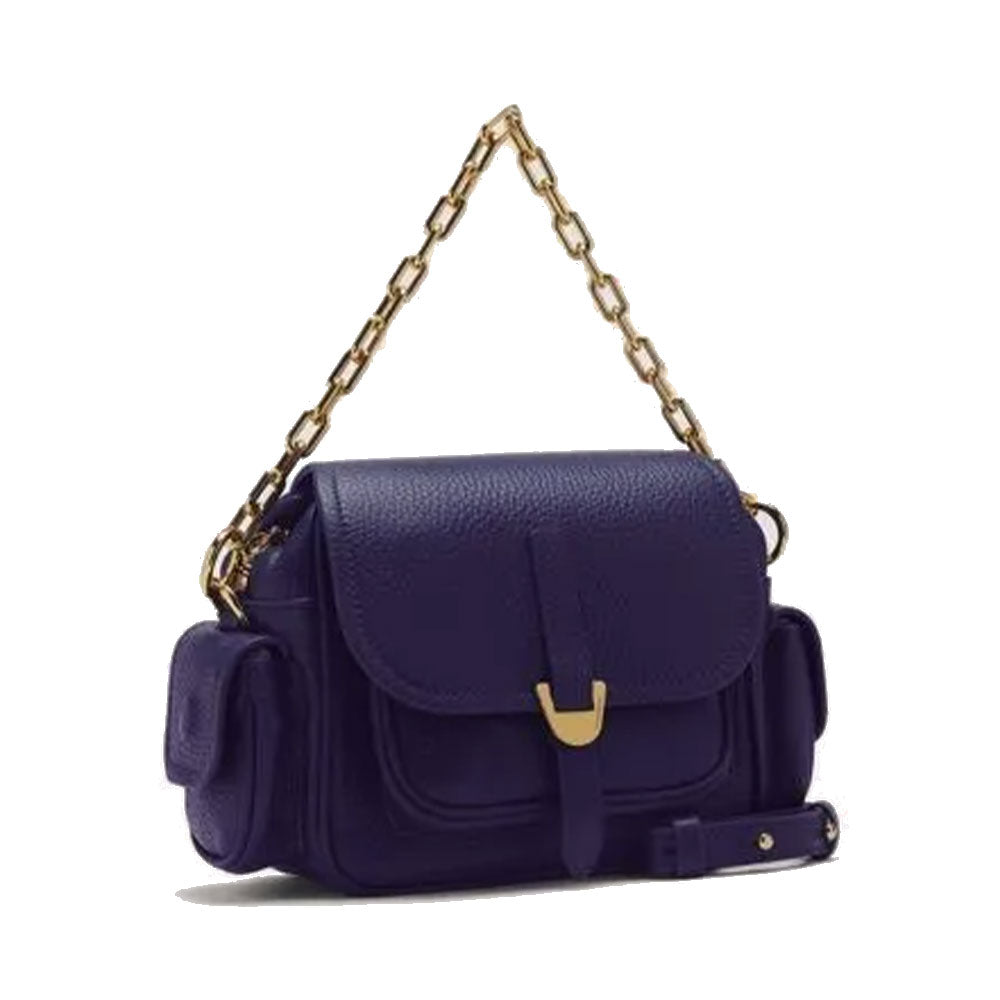 Borsa Donna a Mano COCCINELLE in Pelle Colore Royal Blue linea Campus Mini