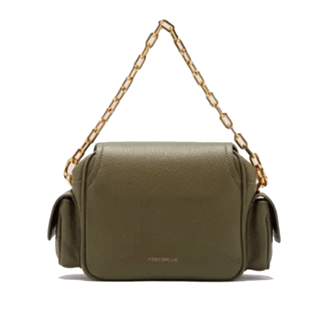 Borsa Donna a Mano COCCINELLE in Pelle Colore Laurel Green linea Campus Mini