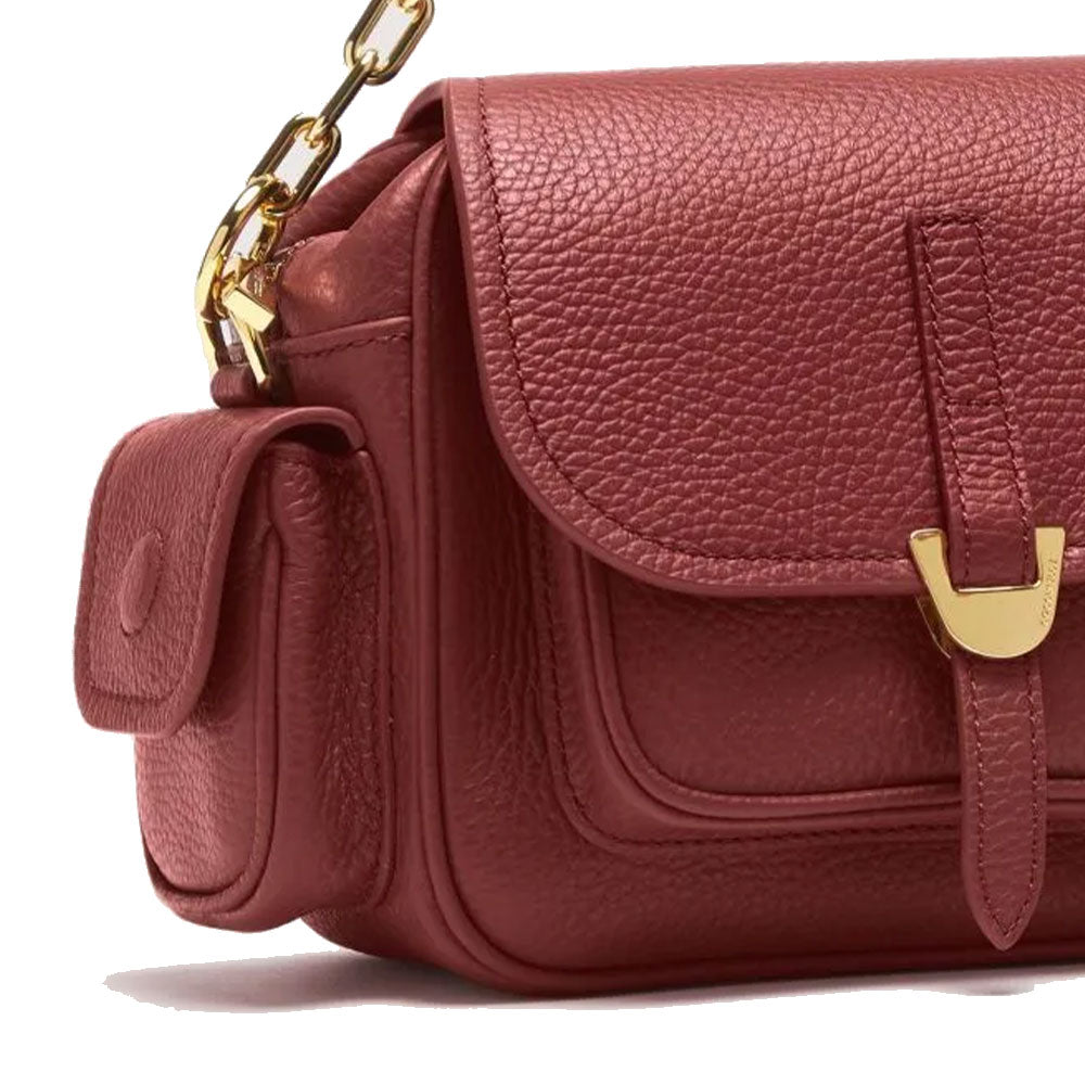 Borsa Donna a Mano COCCINELLE in Pelle Colore Brandy linea Campus Mini
