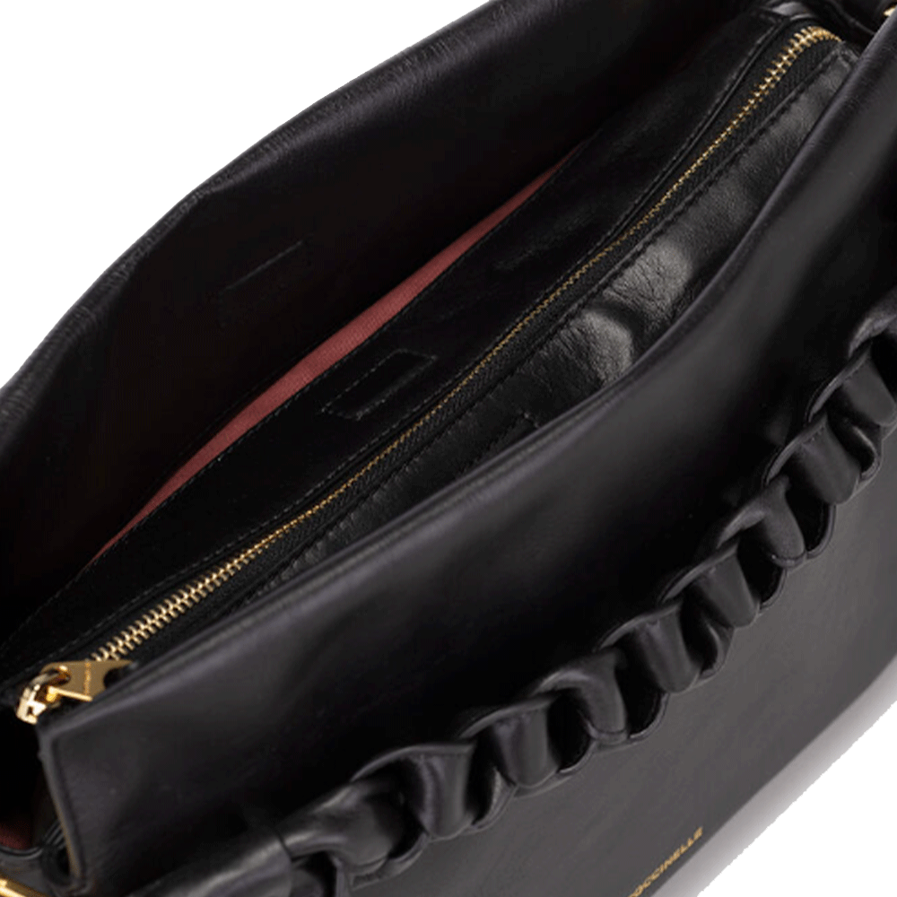 Borsa Donna a Mano COCCINELLE in Pelle Liscia linea Boheme Medium colore Nero