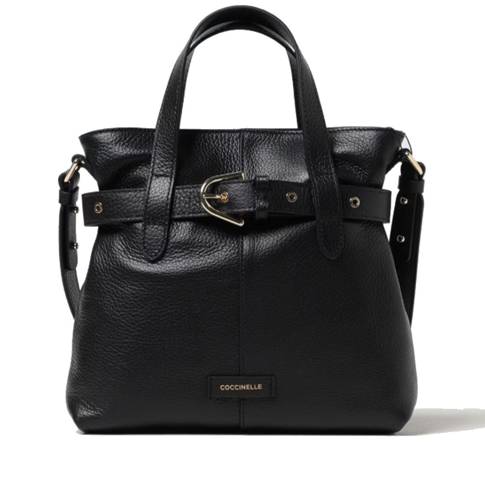 COCCINELLE Damen Handtasche aus Leder Abigail Line Farbe Schwarz