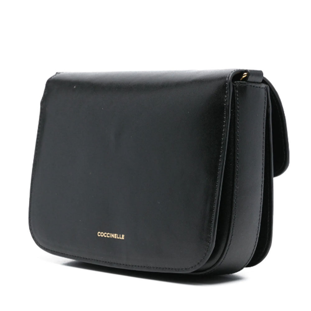 Borsa Donna a Tracolla COCCINELLE in Pelle linea C-Me Calf Cocker Small Colore Nero