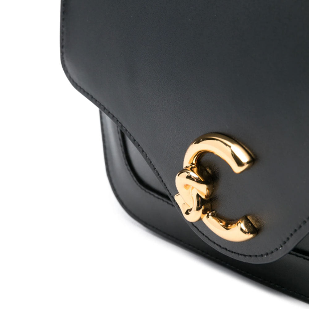 Borsa Donna a Tracolla COCCINELLE in Pelle linea C-Me Calf Cocker Small Colore Nero