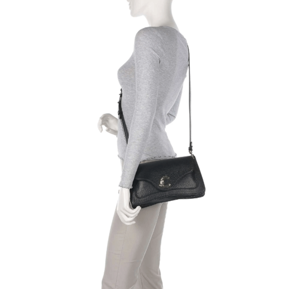 Borsa Donna a Spall COCCINELLE in Pelle linea C-Me Colore Nero