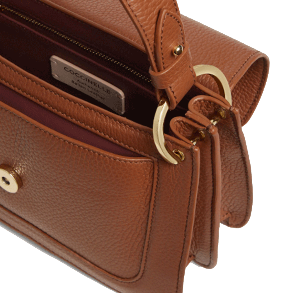 Borsa Donna a Mano COCCINELLE in Pelle linea C-Me Small Colore Cognac
