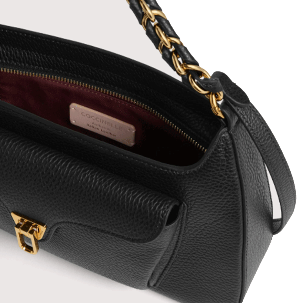 Borsa Donna a Mano COCCINELLE in Pelle linea Beat Generation Medium Colore Nero