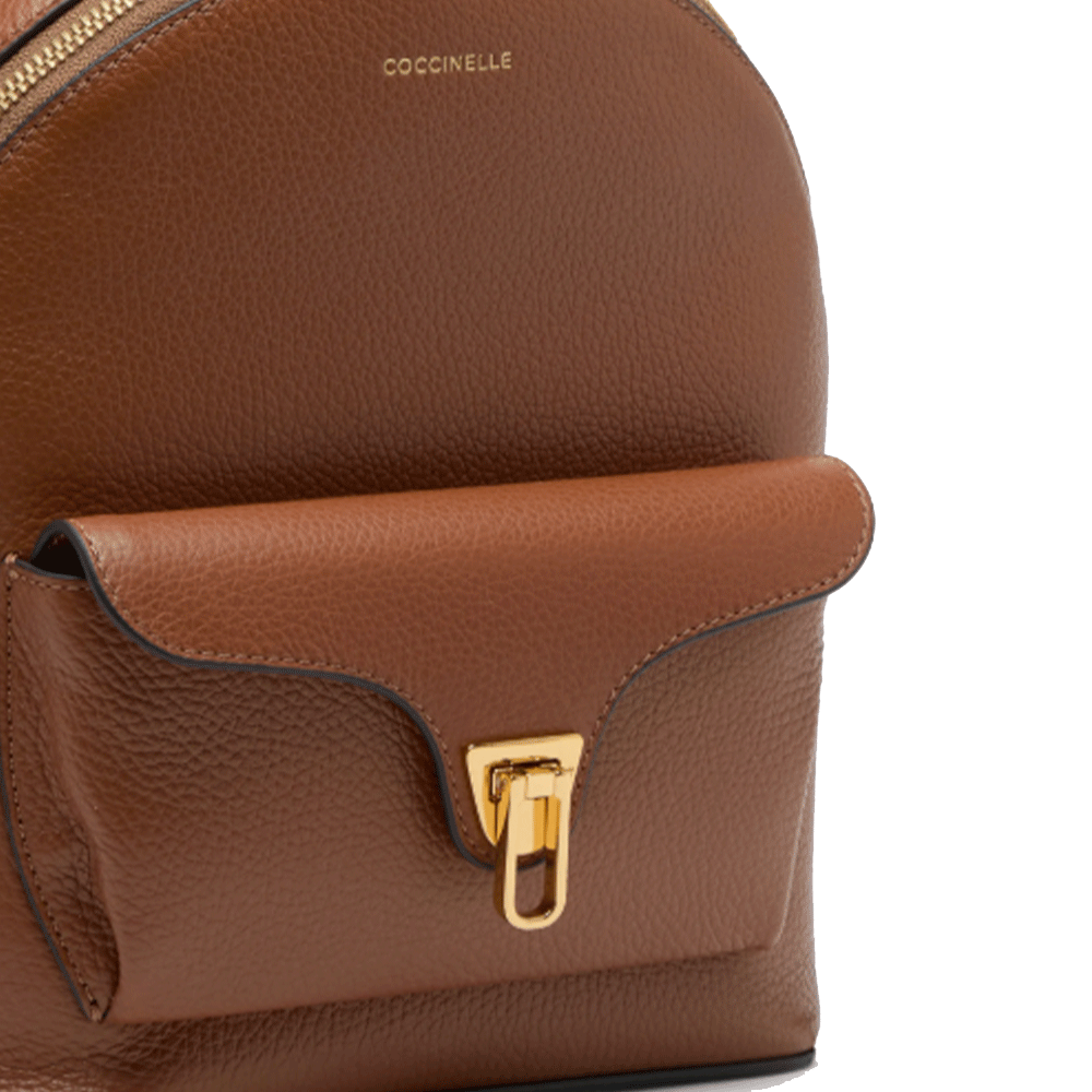 Zaino Donna COCCINELLE in Pelle Linea Beat Generation colore Cognac