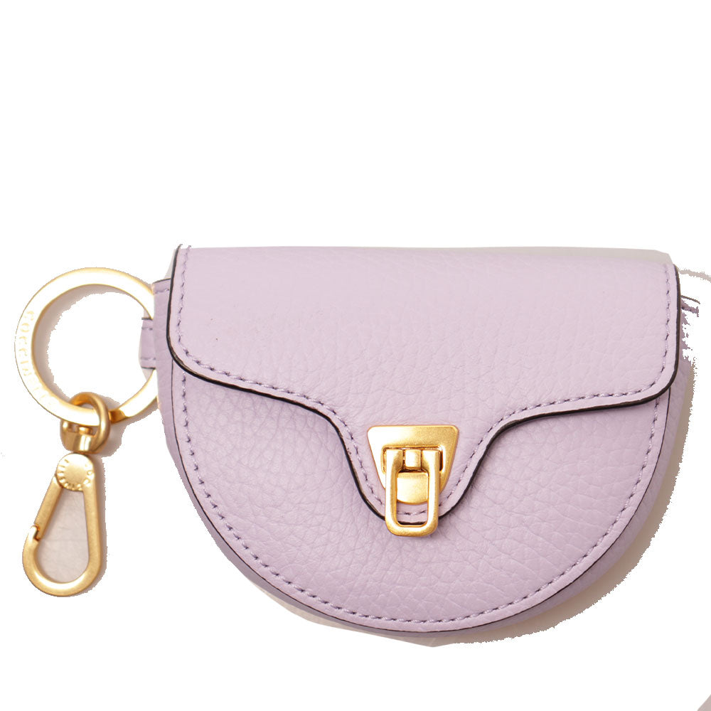 COCCINELLE Damen Leder Schlüsselanhänger, Beat Line, Lavendelfarbe