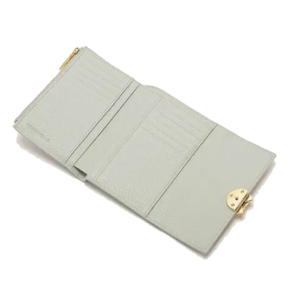 Portafoglio Donna COCCINELLE in Pelle Colore Celadon Green Linea Binxie Misura Piccola
