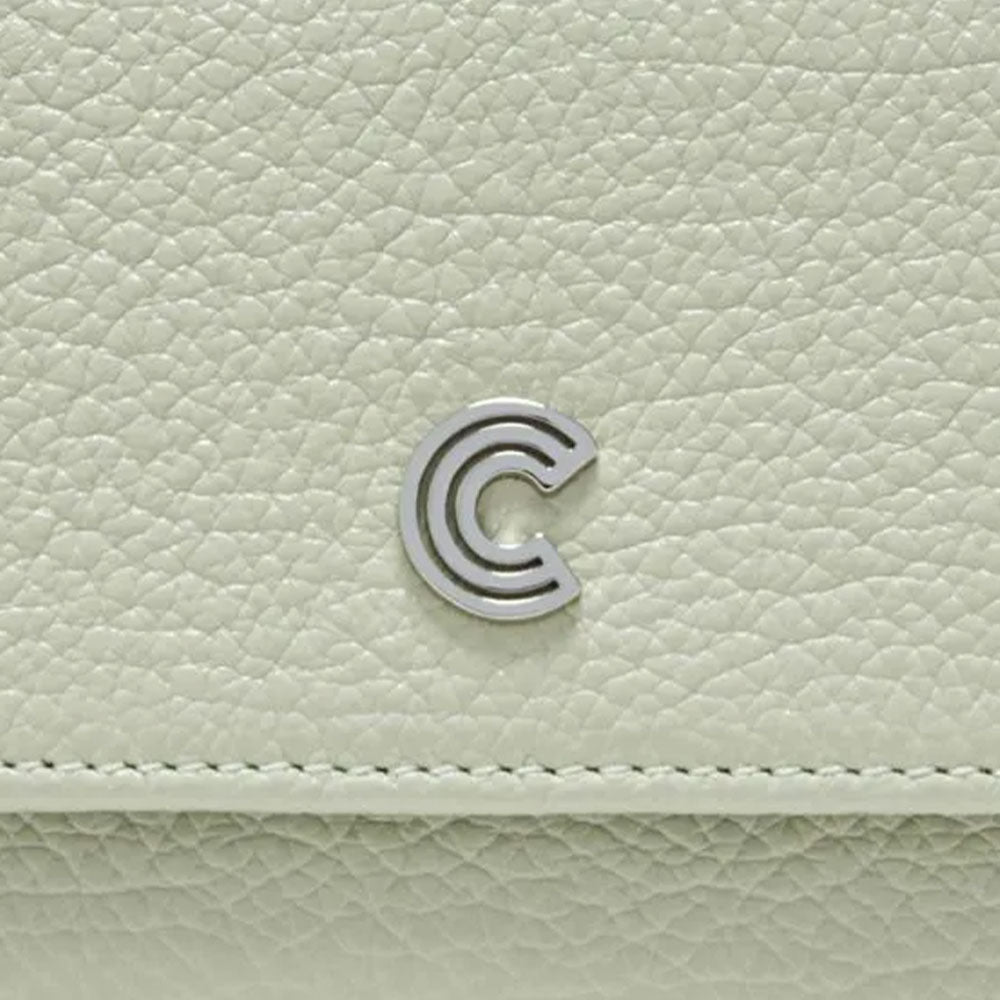 Portafoglio Donna Piccolo COCCINELLE in Pelle Celadon Green Linea Myrine