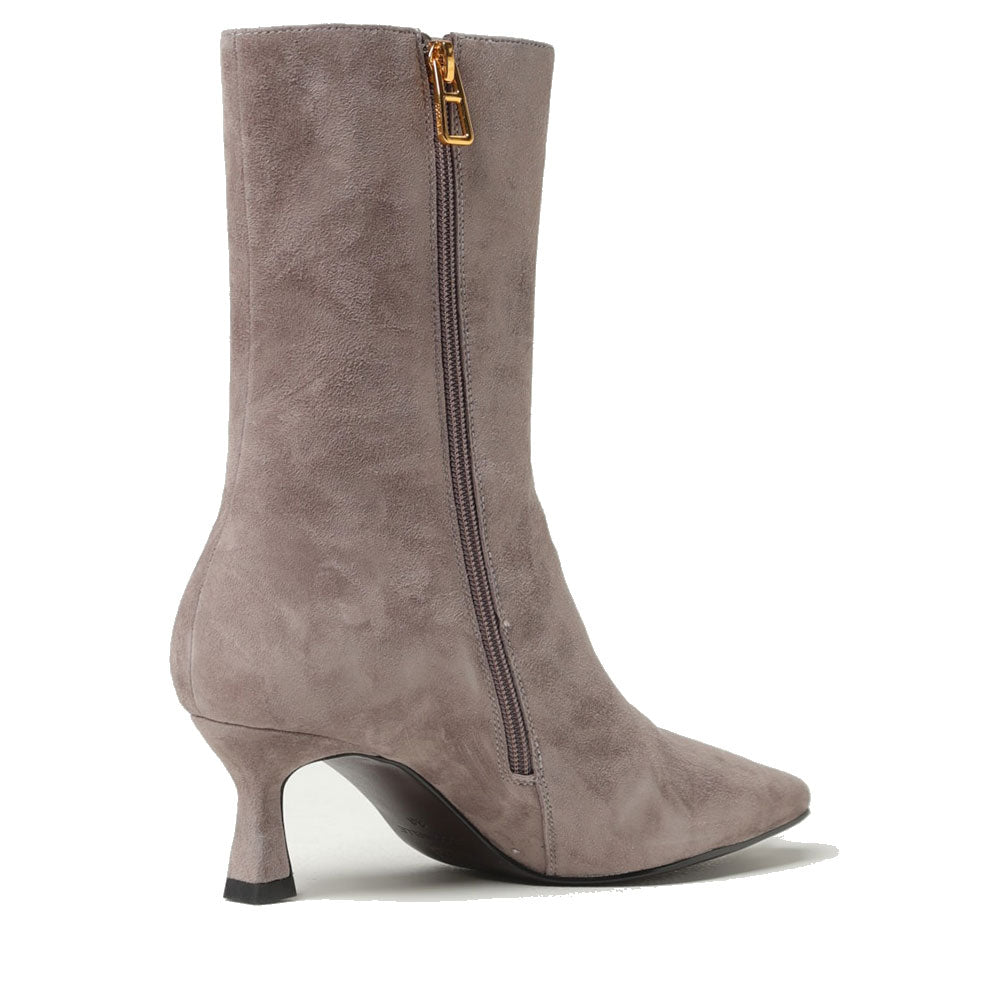 Scarpe Donna COCCINELLE Stivaletti in Pelle Scamosciata Grigia