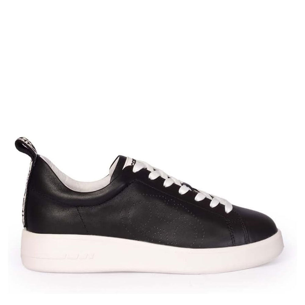 Scarpe Donna COCCINELLE Sneakers in Pelle Colore Jacquard Fabric Black