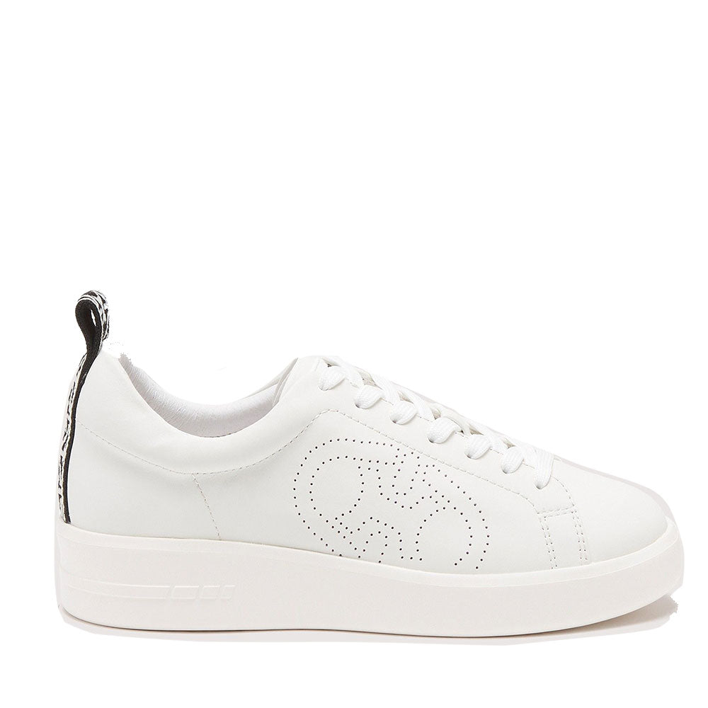 Scarpe Donna COCCINELLE Sneakers in Pelle Colore Jacquard Fabric