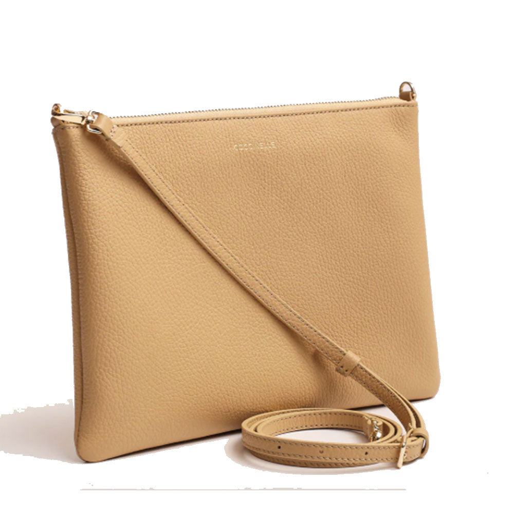 Borsa Donna a Tracolla COCCINELLE in Pelle Fresh Beige Linea Best Medium