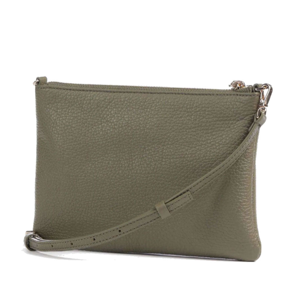 Borsa Donna a Tracolla COCCINELLE in Pelle Laurel Green Linea Best Small