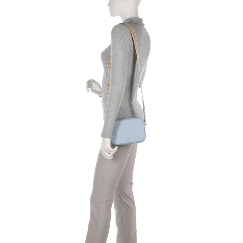 Borsa Donna a Tracolla COCCINELLE Linea Tebe Colore Mist Blue - E5MN555I101