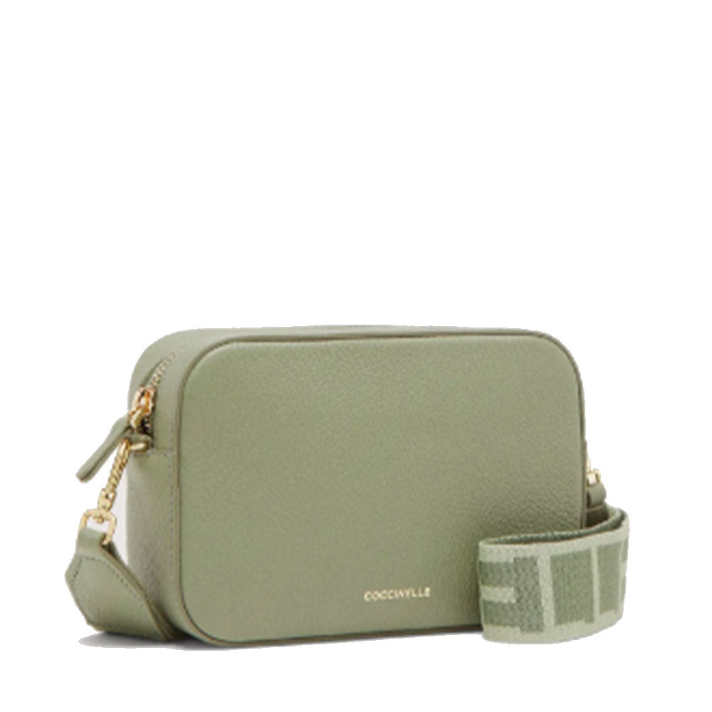 Borsa Donna a Tracolla COCCINELLE Linea Tebe Colore Greenery - E5MN555I101