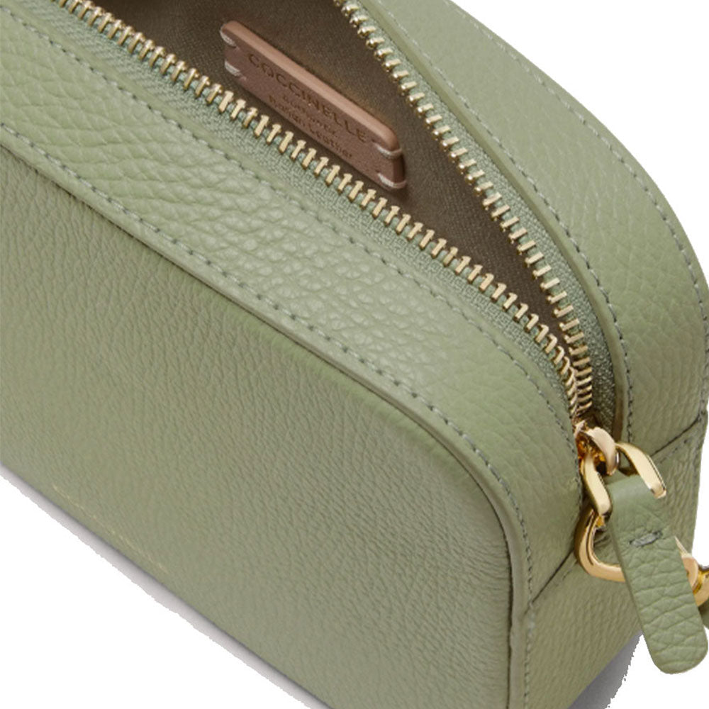 Borsa Donna a Tracolla COCCINELLE Linea Tebe Colore Greenery - E5MN555I101